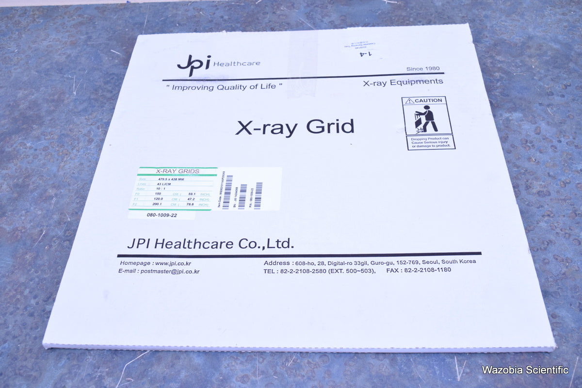 JPI HEALTHCARE X-RAY GRID 479.5 X 438MM  LINE43 L/CM  RATIO 10:1 080-1009-22
