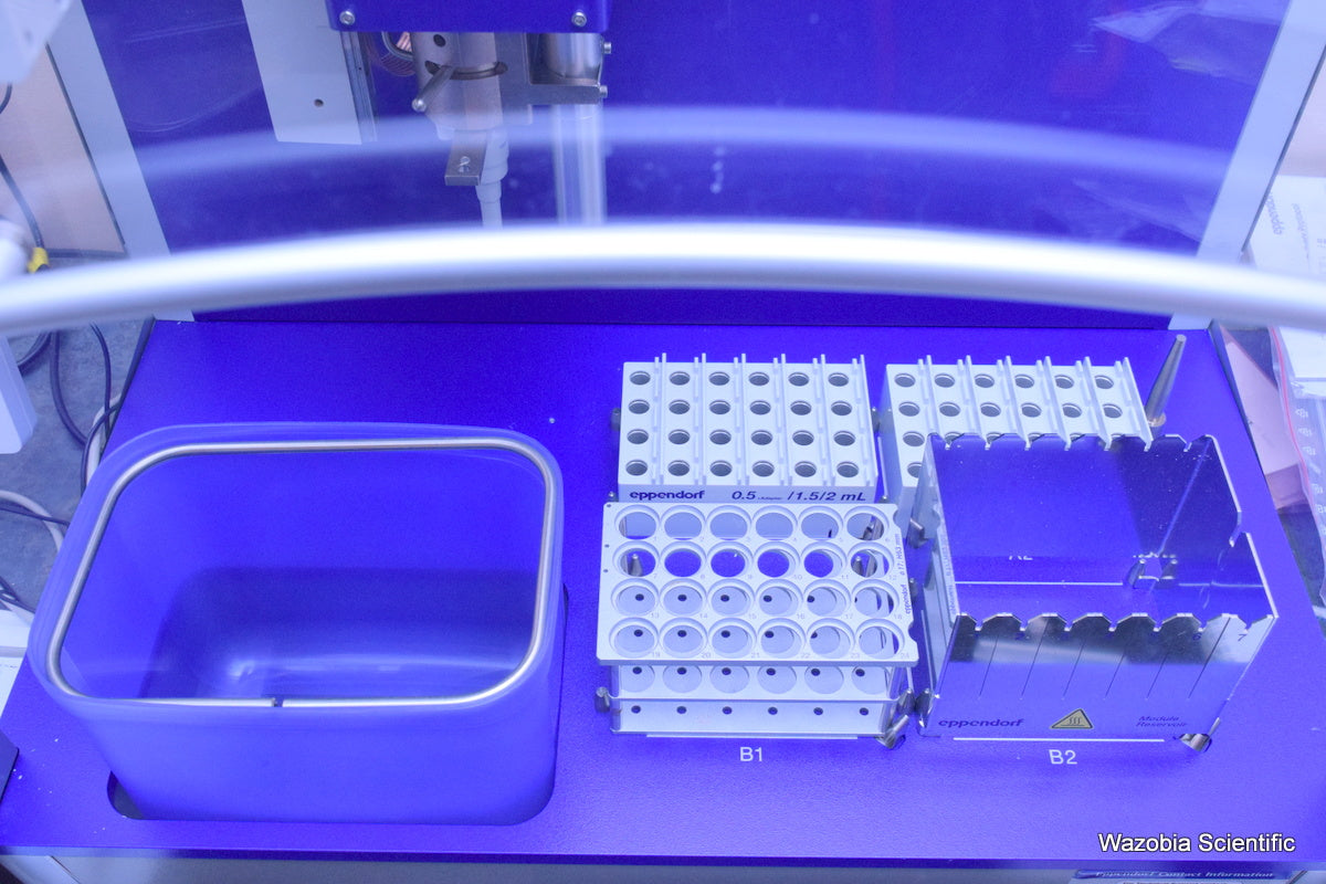 EPPENDORF EPMOTION  5070 LIQUID HANDLER PIPETTING SYSTEM WITH ACCESSORIES