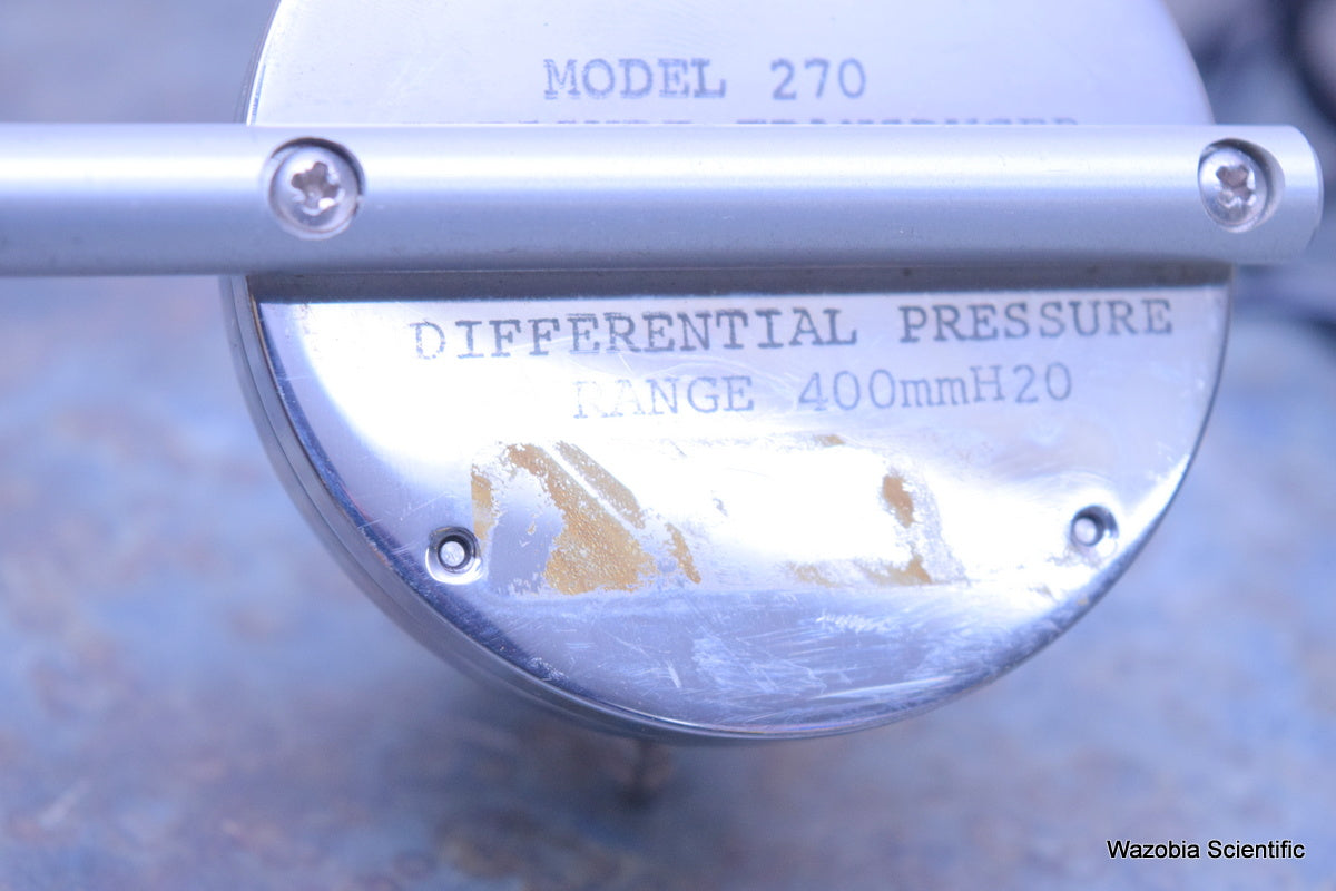 PRESSURE TRANSDUCER MODEL 270 DIFFERENTIAL PRESSURE RANGE 400MM H20