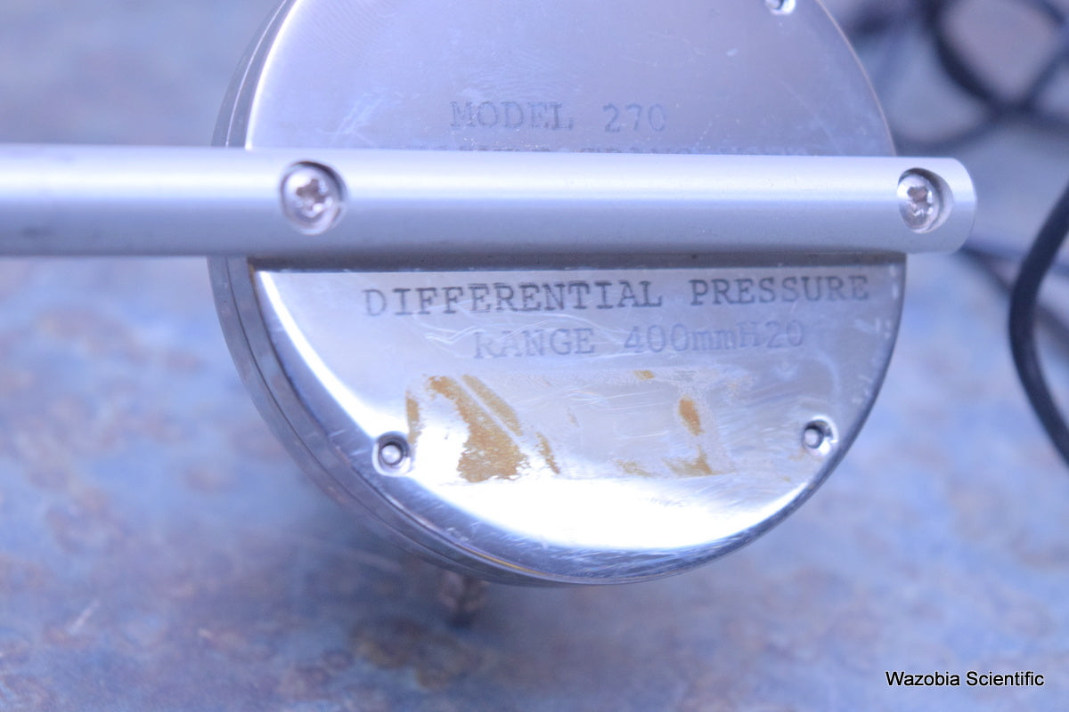 PRESSURE TRANSDUCER MODEL 270 DIFFERENTIAL PRESSURE RANGE 400MM H20