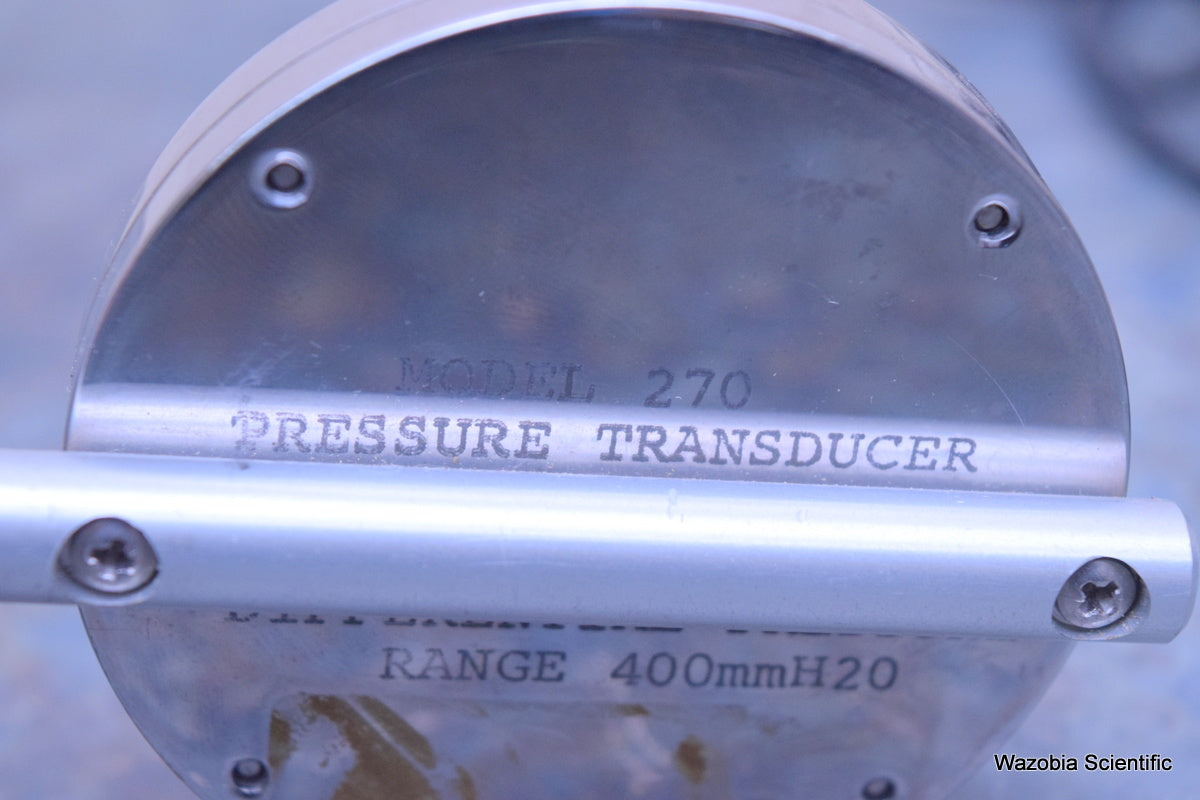 PRESSURE TRANSDUCER MODEL 270 DIFFERENTIAL PRESSURE RANGE 400MM H20