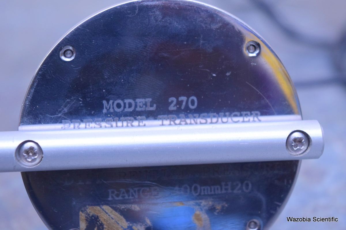 PRESSURE TRANSDUCER MODEL 270 DIFFERENTIAL PRESSURE RANGE 400MM H20