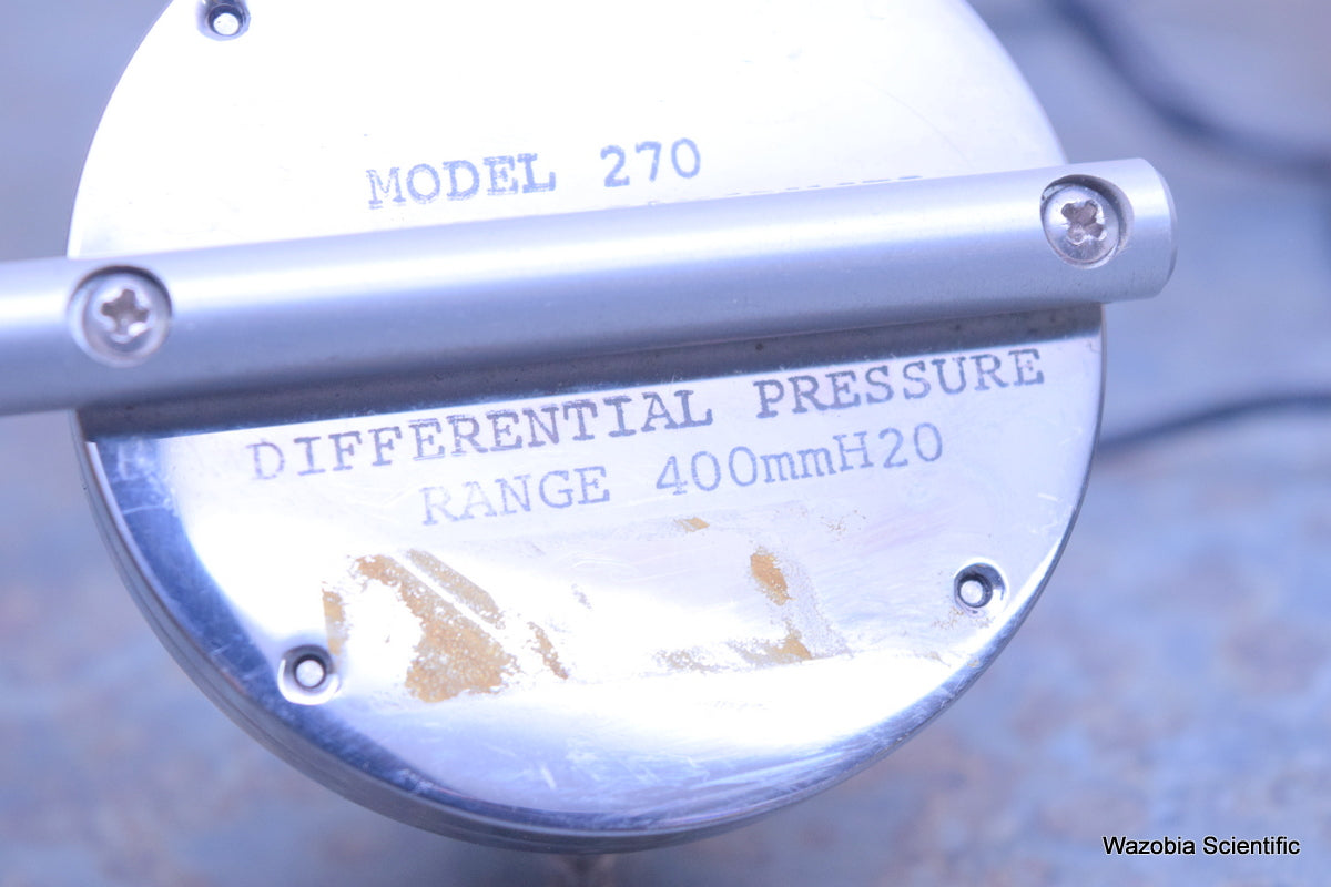 PRESSURE TRANSDUCER MODEL 270 DIFFERENTIAL PRESSURE RANGE 400MM H20
