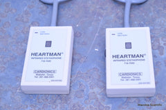 2 CARDIONICS HEARTMAN INFRARED STETHOPHONE 718-7040 320-0470D