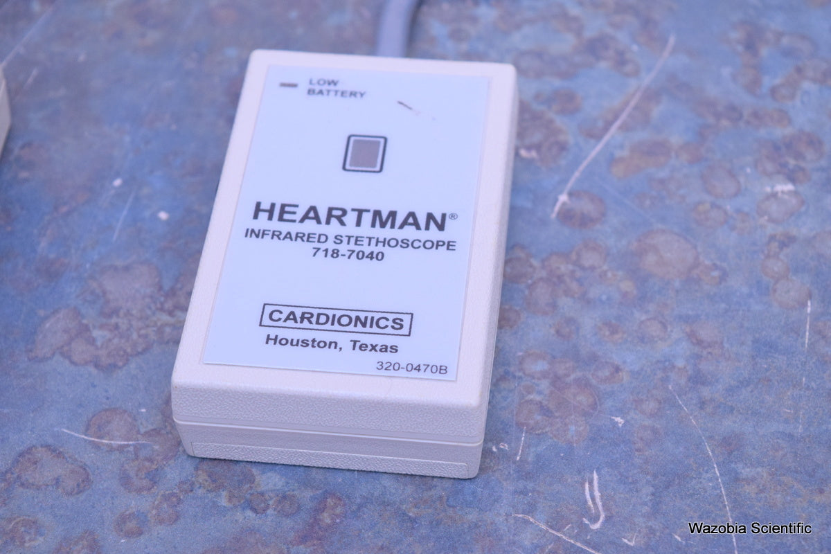 2 CARDIONICS HEARTMAN INFRARED STETHOPHONE 718-7040 320-0470B