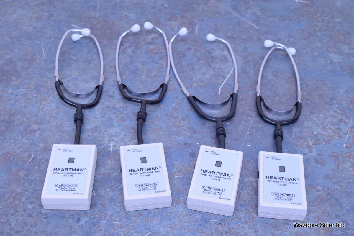4 CARDIONICS HEARTMAN INFRARED STETHOPHONE 718-7040 320-0470D