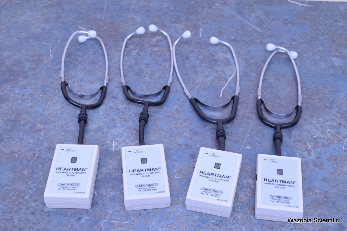 4 CARDIONICS HEARTMAN INFRARED STETHOPHONE 718-7040 320-0470D