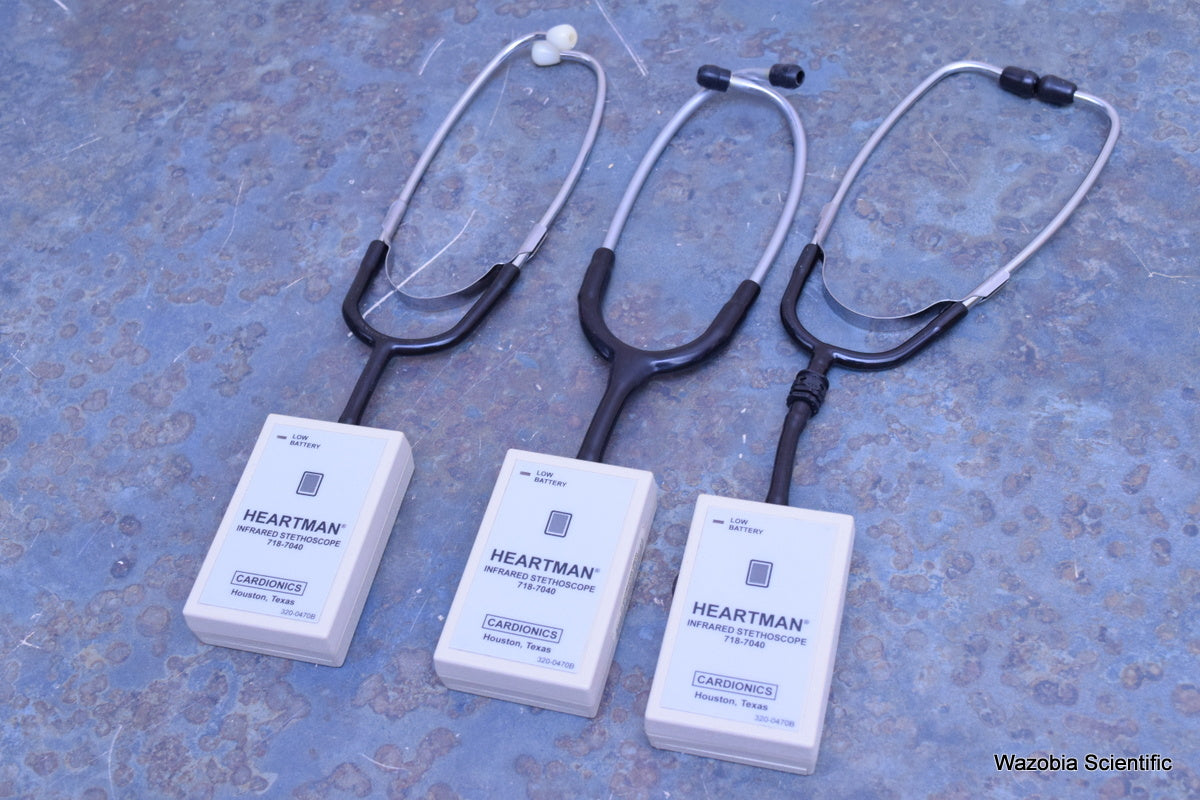 3 CARDIONICS HEARTMAN INFRARED STETHOPHONE 718-7040 320-0470D