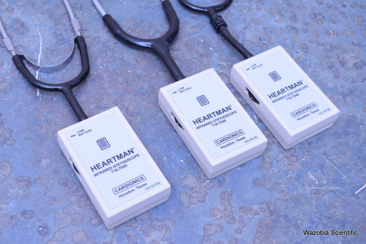 3 CARDIONICS HEARTMAN INFRARED STETHOPHONE 718-7040 320-0470D