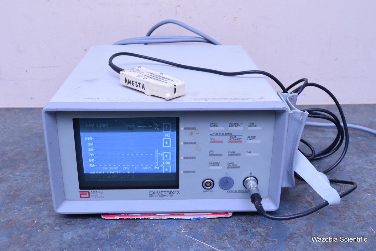 ABBOTT CRITICAL CARE SYSTEMS OXIMETRIX 3 SO2/CO COMPUTER