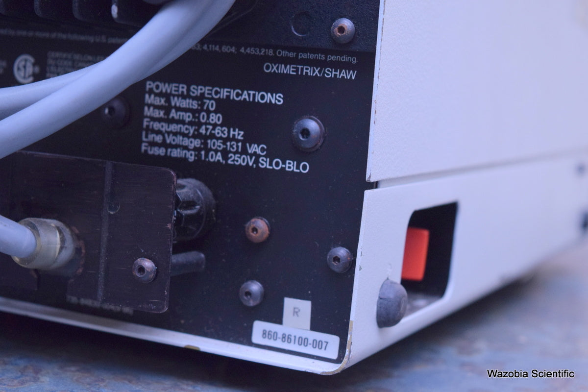 ABBOTT CRITICAL CARE SYSTEMS OXIMETRIX 3 SO2/CO COMPUTER
