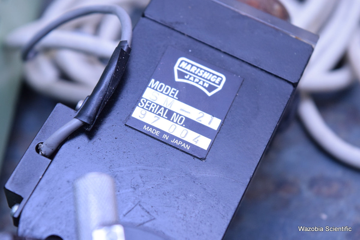 NARISHIGE PC-5N SINGLE-AXIS HYDRAULIC MOTOR MICRODRIVE MICROMANIPULATOR SM-21