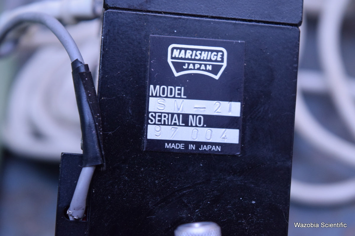 NARISHIGE PC-5N SINGLE-AXIS HYDRAULIC MOTOR MICRODRIVE MICROMANIPULATOR SM-21