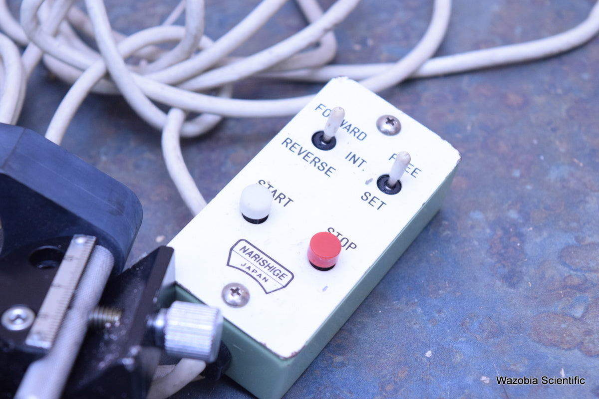 NARISHIGE PC-5N SINGLE-AXIS HYDRAULIC MOTOR MICRODRIVE MICROMANIPULATOR SM-21