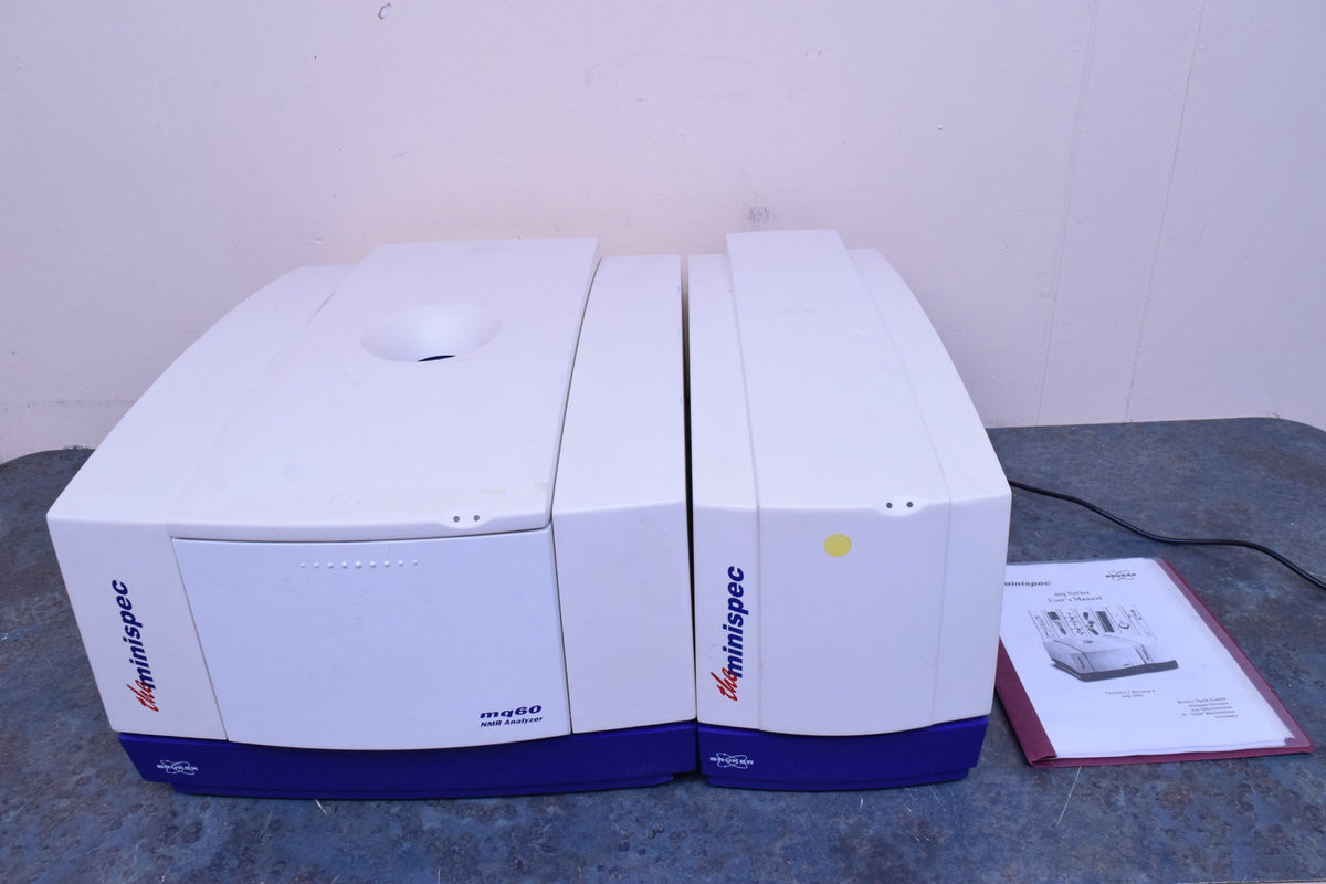 BRUKER THE MINISPEC MQ60 NMR ANALYZER NUCLEAR MAGNETIC RESONANCE ND1929