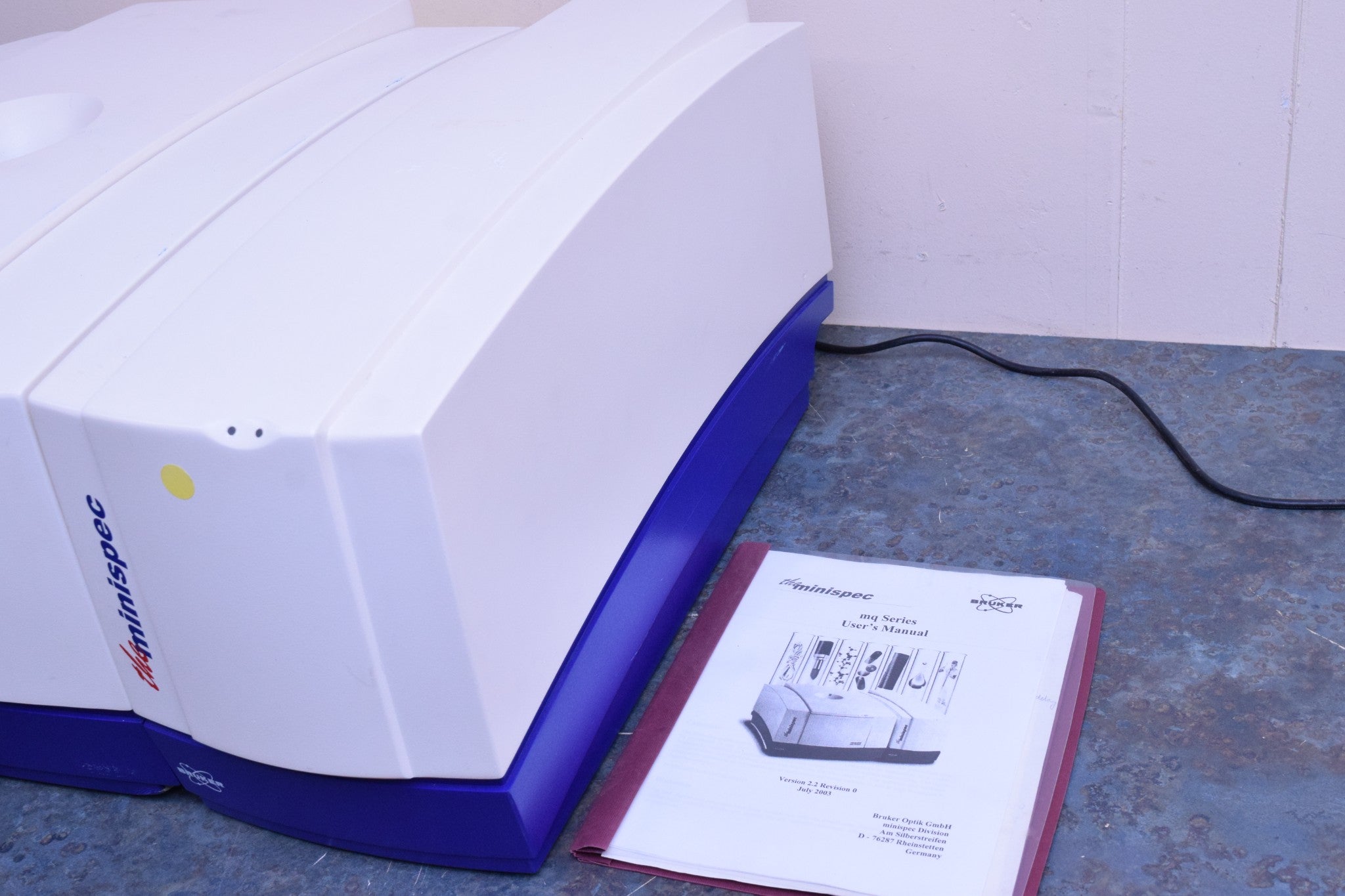 BRUKER THE MINISPEC MQ60 NMR ANALYZER NUCLEAR MAGNETIC RESONANCE ND1929
