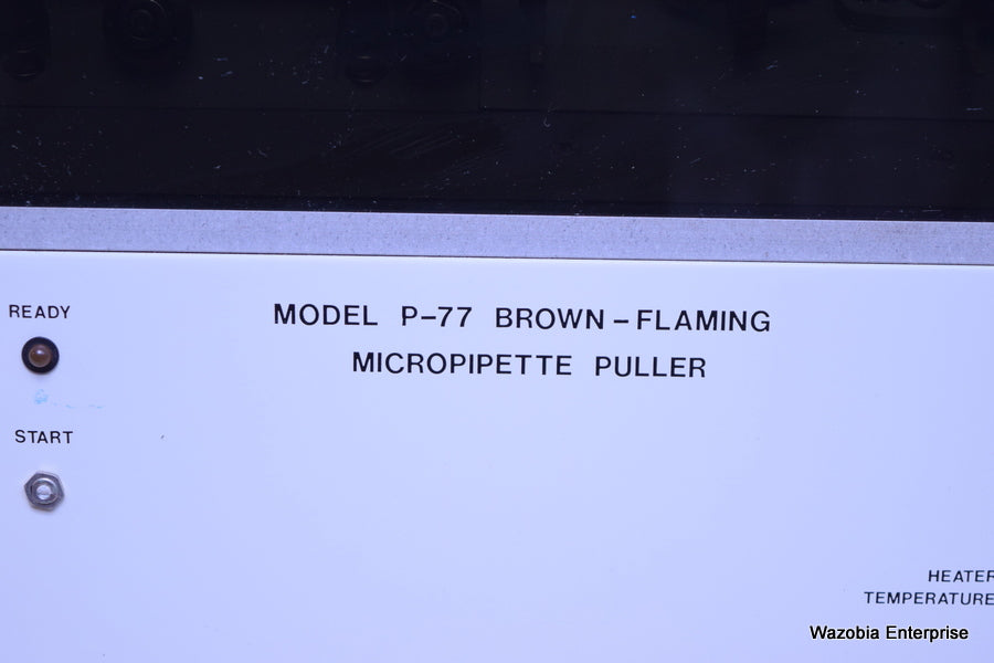 SUTTER INSTRUMENT MODEL P-77 P-77B BROWN FLAMMING MICROPIPETTE PULLER