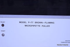 SUTTER INSTRUMENT MODEL P-77 P-77B BROWN FLAMMING MICROPIPETTE PULLER