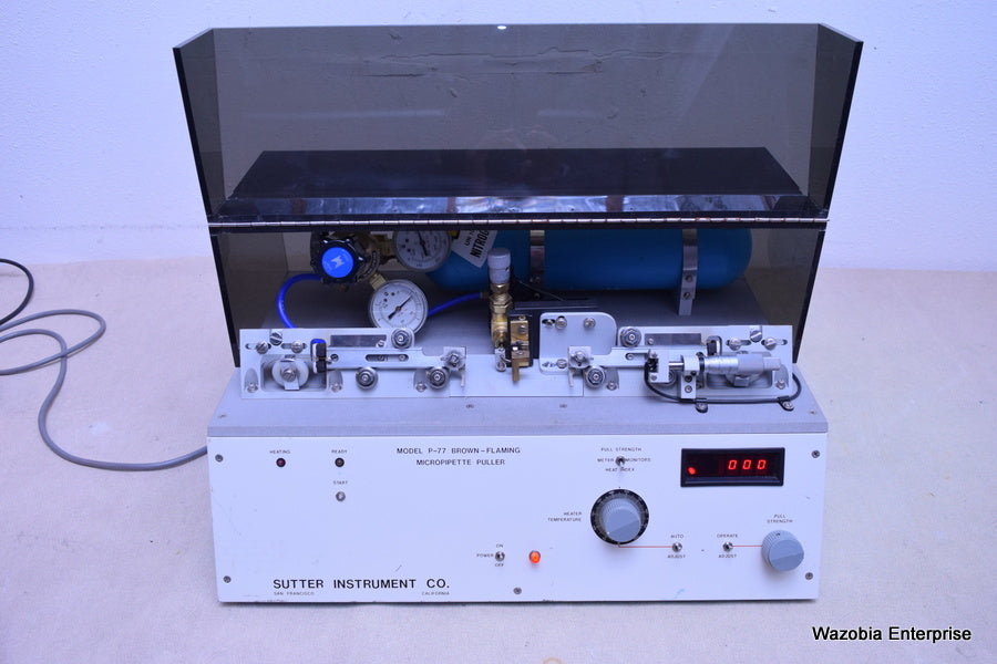 SUTTER INSTRUMENT MODEL P-77 P-77B BROWN FLAMMING MICROPIPETTE PULLER