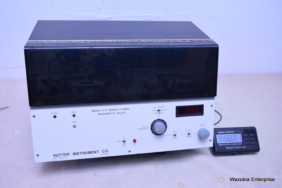 SUTTER INSTRUMENT MODEL P-77 P-77B BROWN FLAMMING MICROPIPETTE PULLER