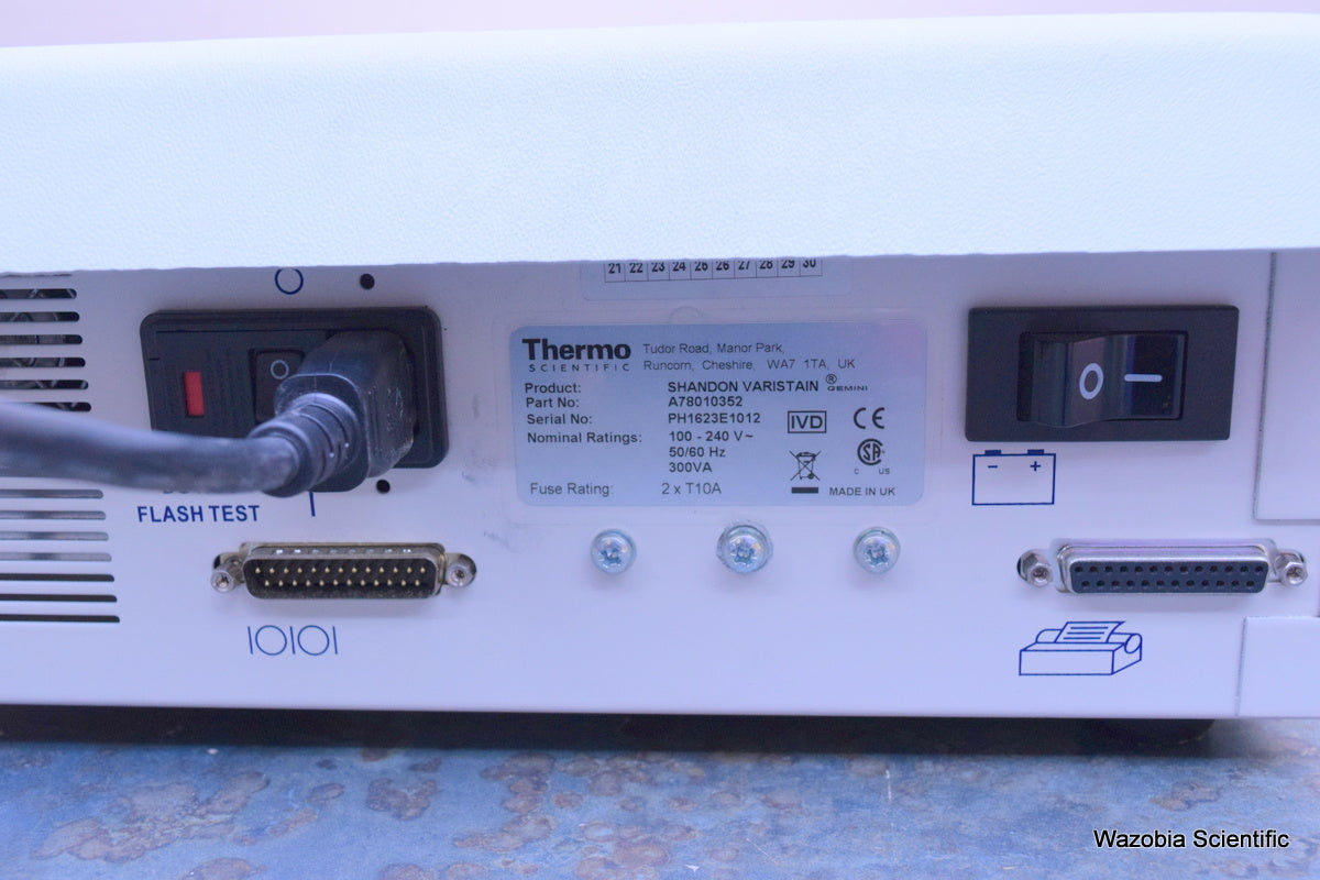 THERMO SCIENTIFIC SHANDON VARISTAIN A78010352 FOR GEMINI STAINER A78000121