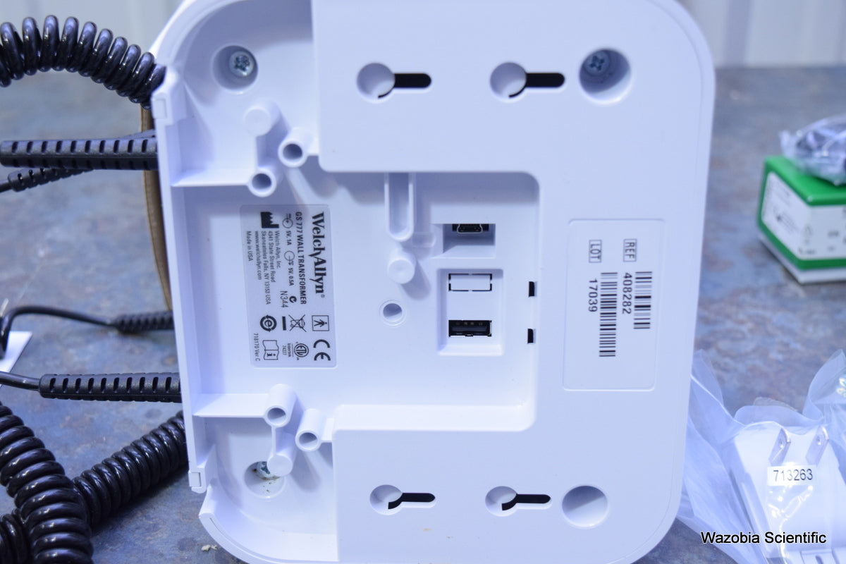 WELCH ALLYN INTEGRATED WALL SYSTEM 901027 SURE TEMP PLUS GS 777 WALL TRANSFORMER