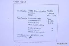 EPPENDORF EP MOTION DISPENSING TOOL TS 300 20-300 UL FOR LIQUID HANDLING STATION
