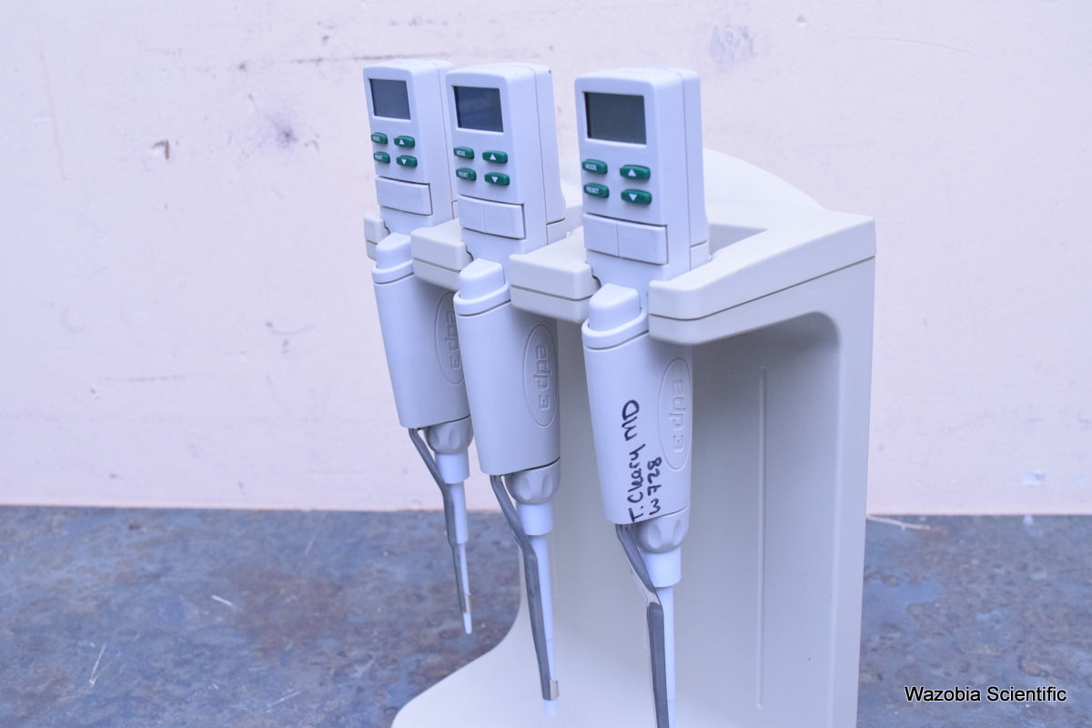 RAININ PIPETTES EDP3-PLUS 20-300UL 20-200 1-10 UL WITH E3 RAPID CHARGE STAND