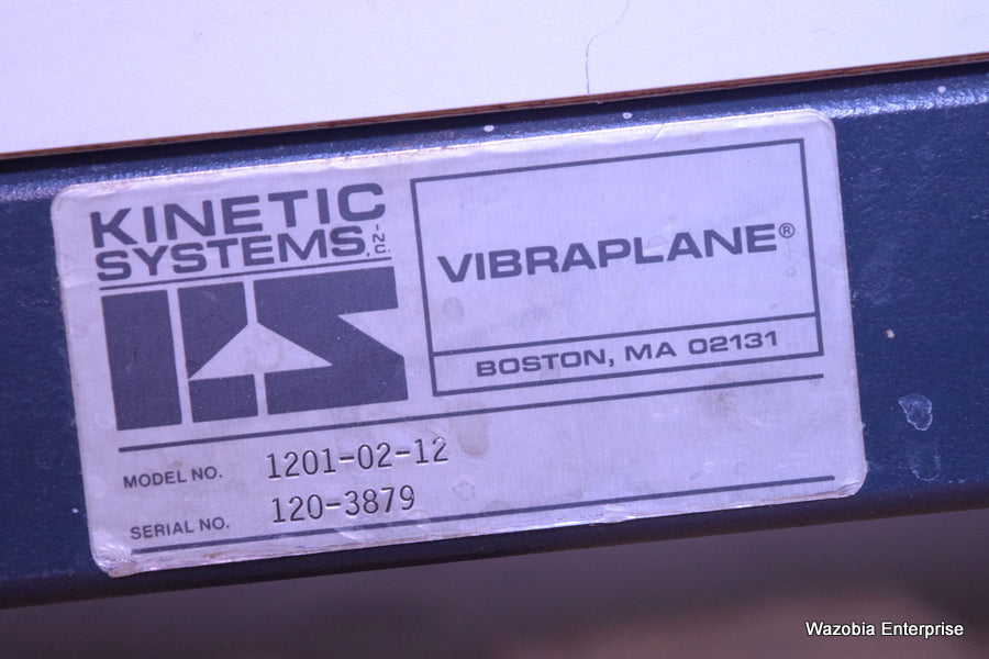 KINETIC SYSTEMS VIBRAPLANE ISOLATION AIR SUSPENSION TABLE MODEL 1201-02-12