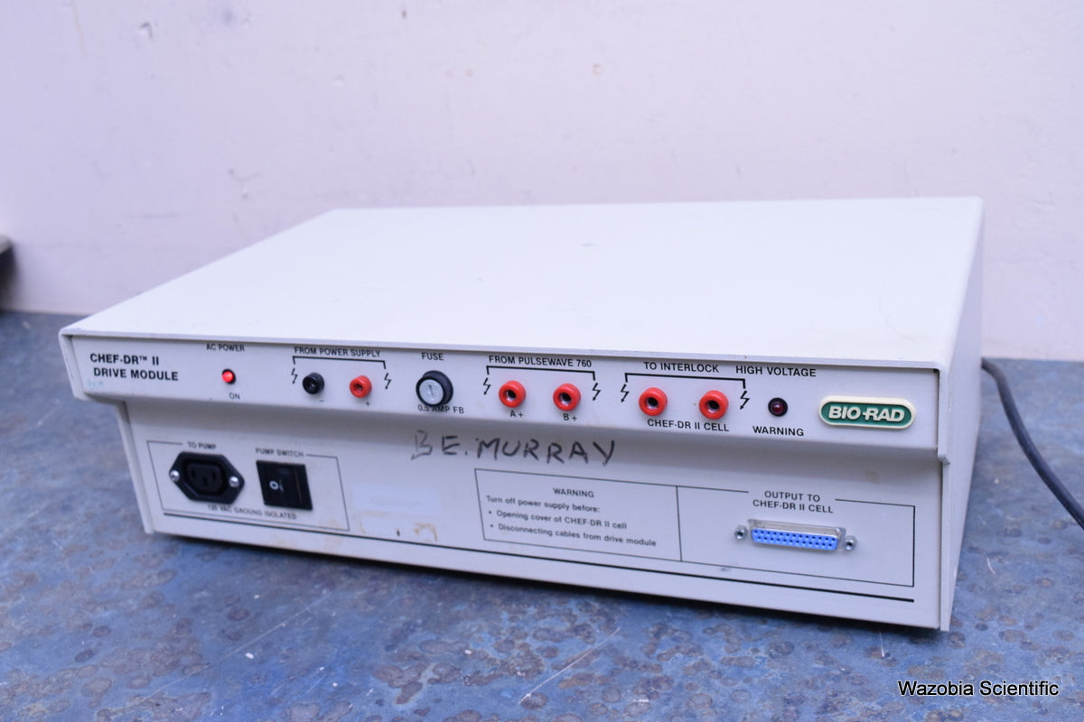 BIO-RAD CHEF-DR II ELECTROPHORESIS DRIVE MODULE AND VARIABLE SPEED PUMP