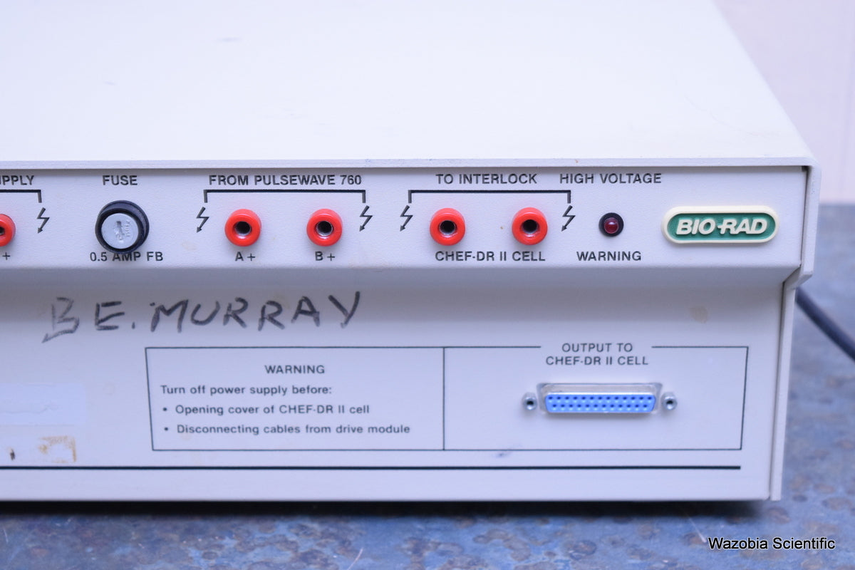 BIO-RAD CHEF-DR II ELECTROPHORESIS DRIVE MODULE AND VARIABLE SPEED PUMP