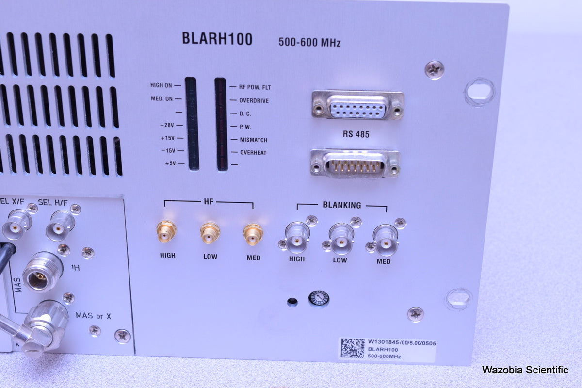BRUKER NMR SPECTROMETER BLARH100 500-600 MHZ AMPLIFIER