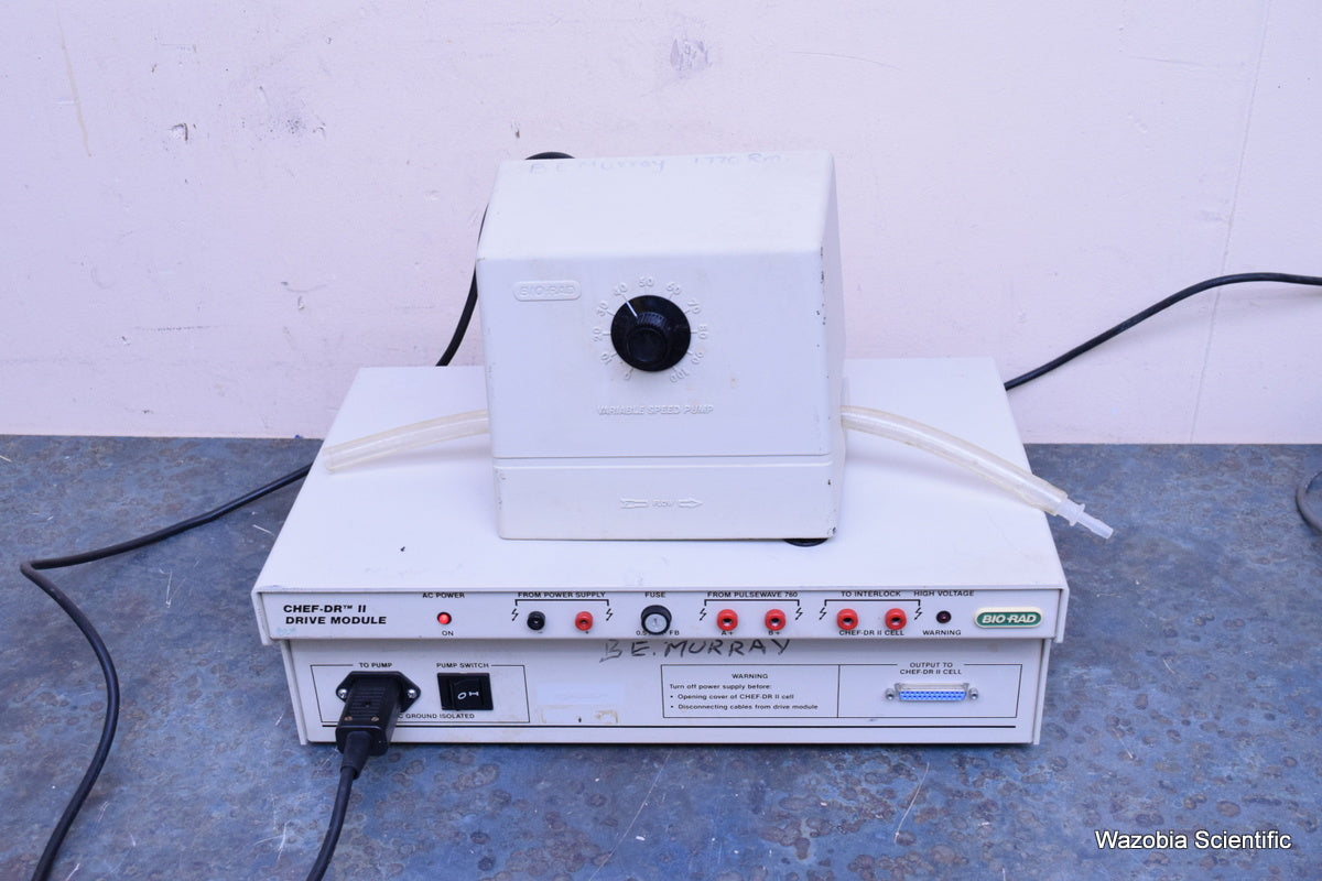 BIO-RAD CHEF-DR II ELECTROPHORESIS DRIVE MODULE AND VARIABLE SPEED PUMP