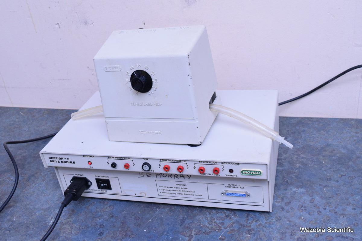 BIO-RAD CHEF-DR II ELECTROPHORESIS DRIVE MODULE AND VARIABLE SPEED PUMP
