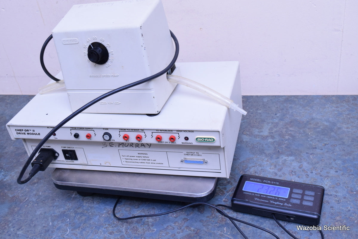 BIO-RAD CHEF-DR II ELECTROPHORESIS DRIVE MODULE AND VARIABLE SPEED PUMP