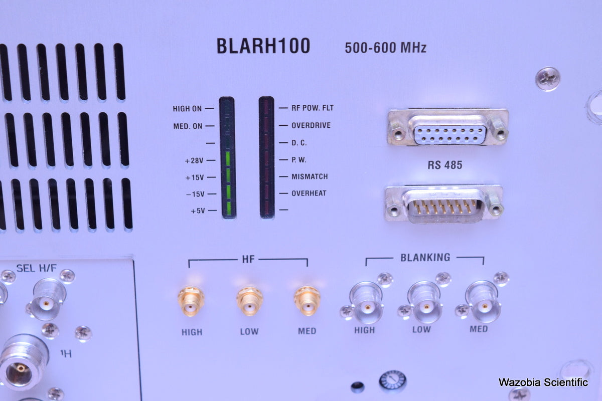 BRUKER NMR SPECTROMETER BLARH100 500-600 MHZ AMPLIFIER