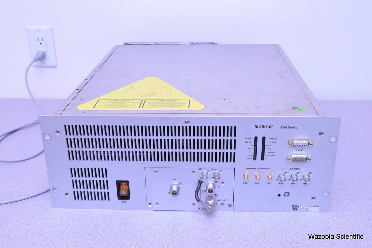 BRUKER NMR SPECTROMETER BLARH100 500-600 MHZ AMPLIFIER