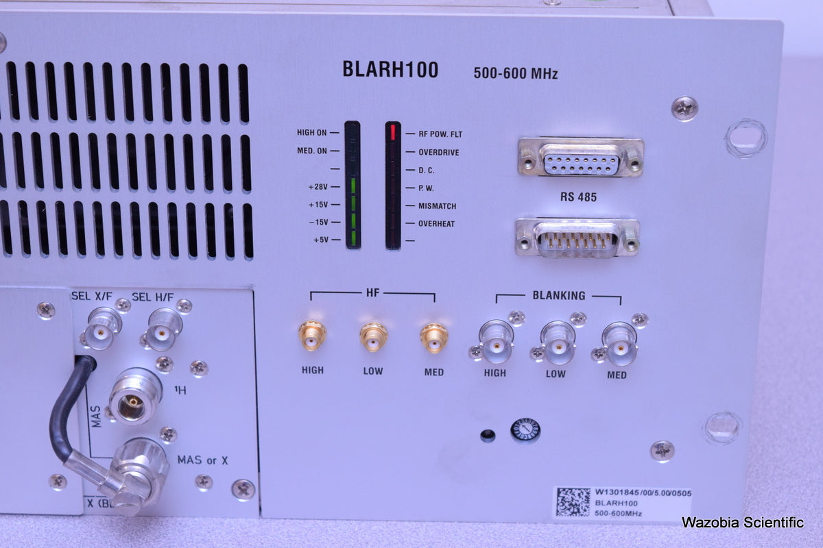 BRUKER NMR SPECTROMETER BLARH100 500-600 MHZ AMPLIFIER