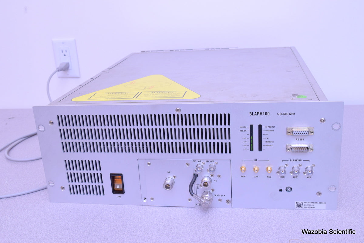 BRUKER NMR SPECTROMETER BLARH100 500-600 MHZ AMPLIFIER