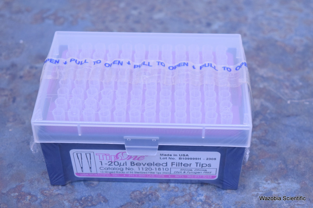 USA SCIENTIFIC TIP ONE 1-20 UL BEVELED FILTER TIPS 1120-1810