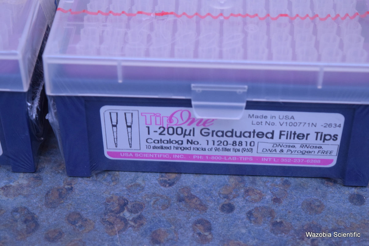 USA SCIENTIFIC TIP ONE 1-20 UL BEVELED FILTER TIPS 1120-1810