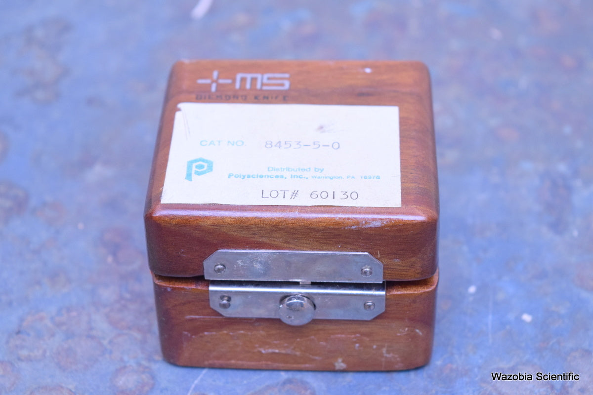 MS MICRO ENGINEERING POLYSCIENCES DIAMOND KNIFE 8453-5-0 FOR MICROTOME