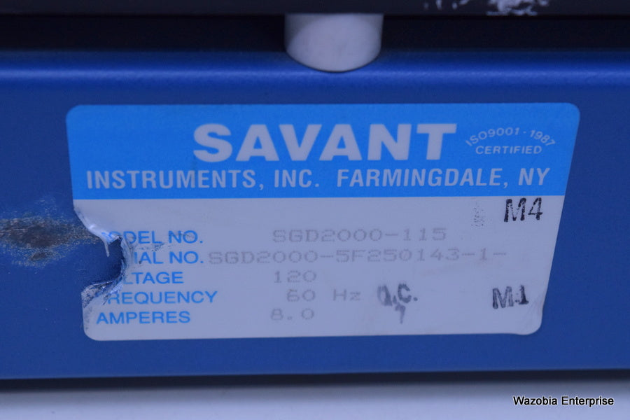 SAVANT SLAB GEL DRYER SGD2000 MODEL SGD2000-5F250143--1-