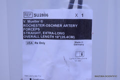 V MUELLER SU2806 ROCHESTER-OSCHNER ARTERY FORCEPS STRAIGHT EXTRA LONG 10"