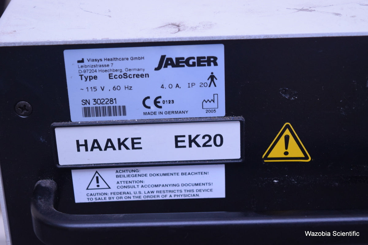 VIASYS JAEGER ECOSCREEN