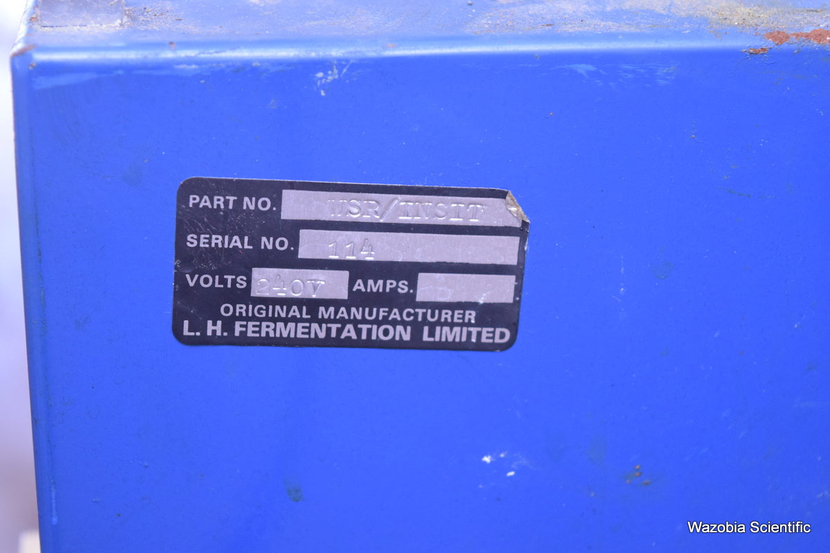 LH FERMENTATION 2000 SERIES II SYSTEM C-2037-85 WSR/INSTT FERMENTOR