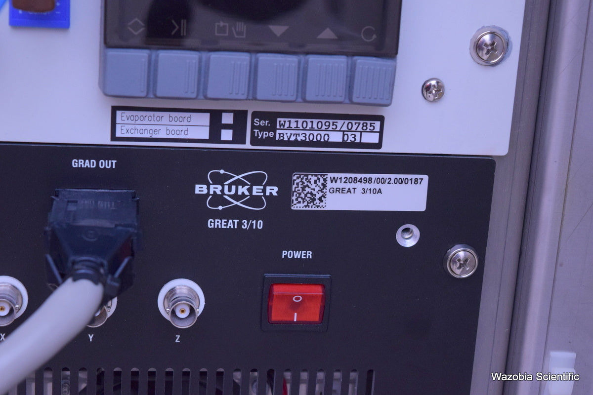BRUKER DIGITAL NMR AVANCE 600 CONSOLE BVT 3000 BLAX500 BLAXH300/50 BLAX300