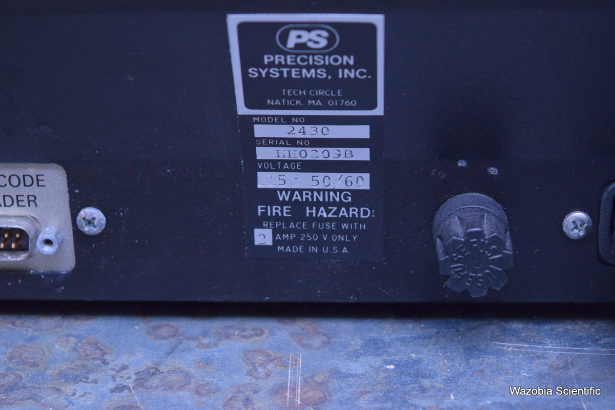 PSI PRECISION SYSTEMS MULTI-OSMETTE COMPUTERIZED MICRO SAMPLING OSMOMETER 2430