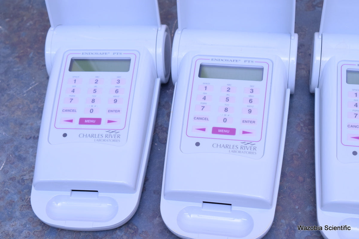 4 CHARLES RIVER LABORATORIES ENDOSAFE PTS PORTABLE TEST SYSTEM READER ENDOTOXIN