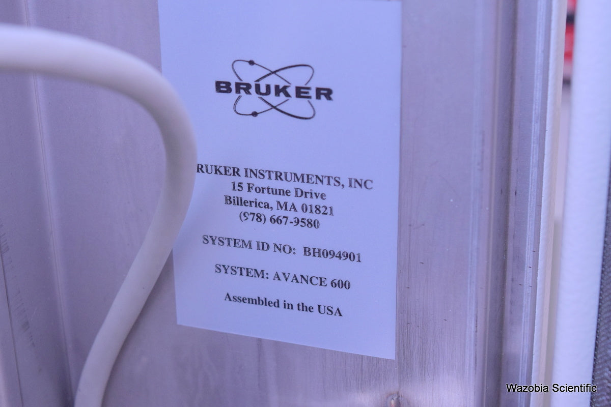 BRUKER DIGITAL NMR AVANCE 600 CONSOLE BVT 3000 BLAX500 BLAXH300/50 BLAX300
